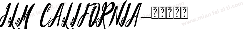 JLM CALIFORNIA字体转换